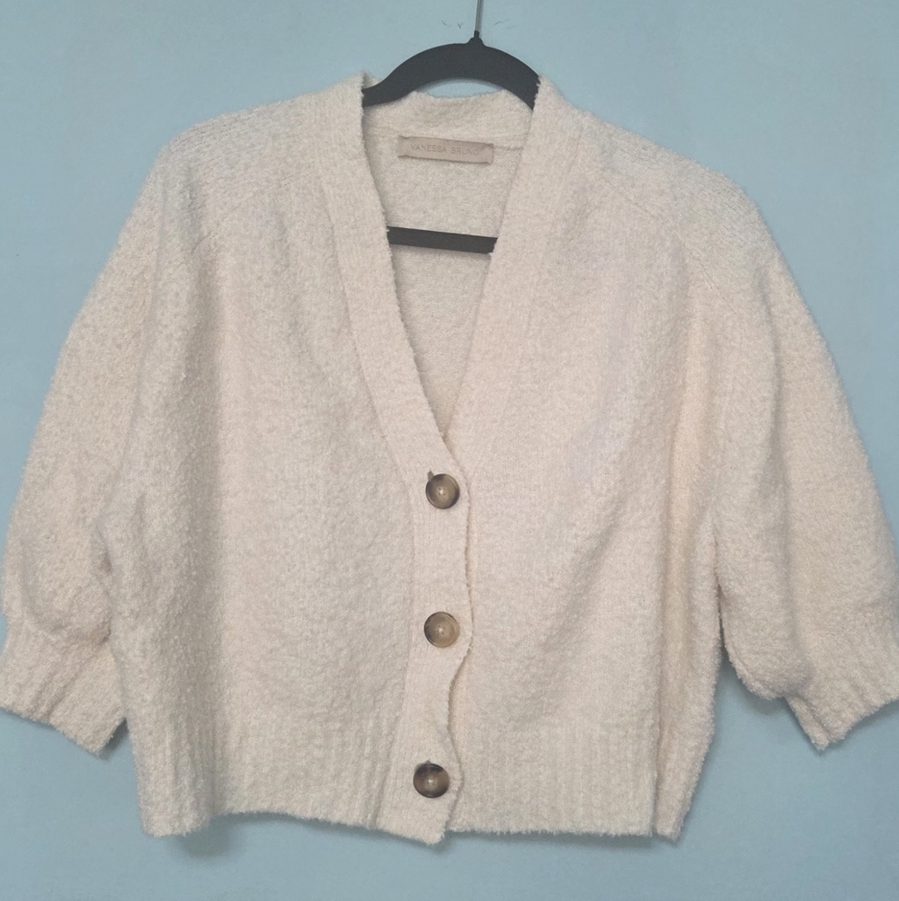 Vanessa Bruno Off-White Buttoned Cardigan - Picture 4 of 8